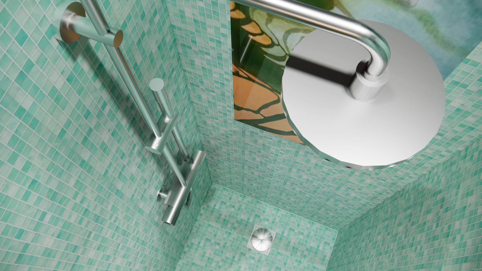 conception d'une douche sur-mesure en carreaux