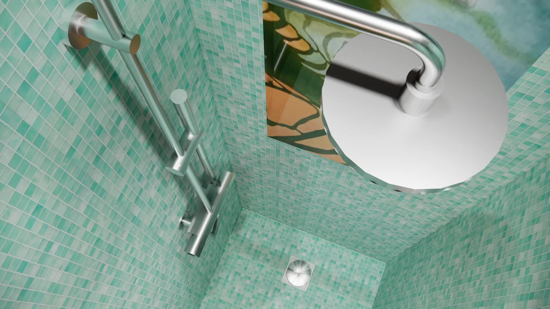 conception d'une douche sur-mesure en carreaux