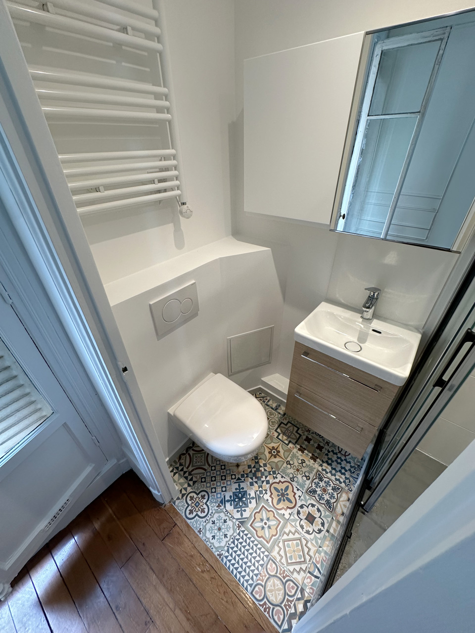 Refonte de la salle d'eau après dégât des eaux