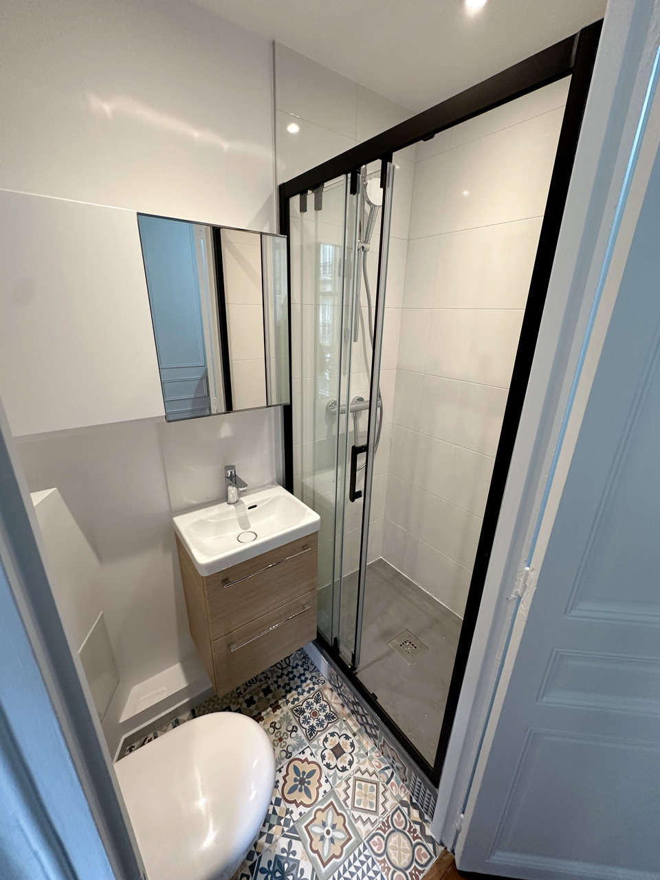 Refonte de la salle d'eau après dégât des eaux